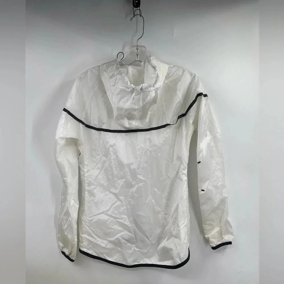 Nike Tech Aeroshield Windbreaker Jacket Sz S White And Black Running Outdoor Gym - Picture 5 of 10